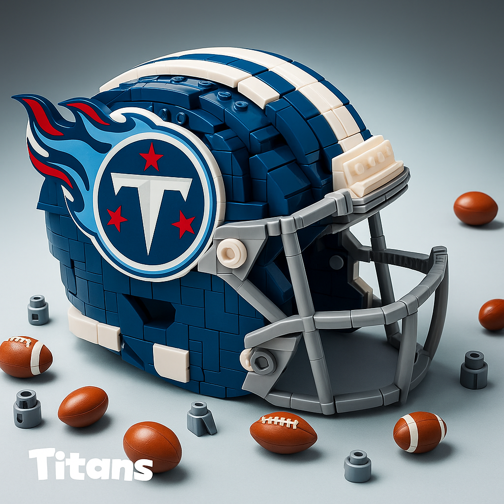 Building BlockFootball Helmet - 300+Piece Collectible Construction Set
