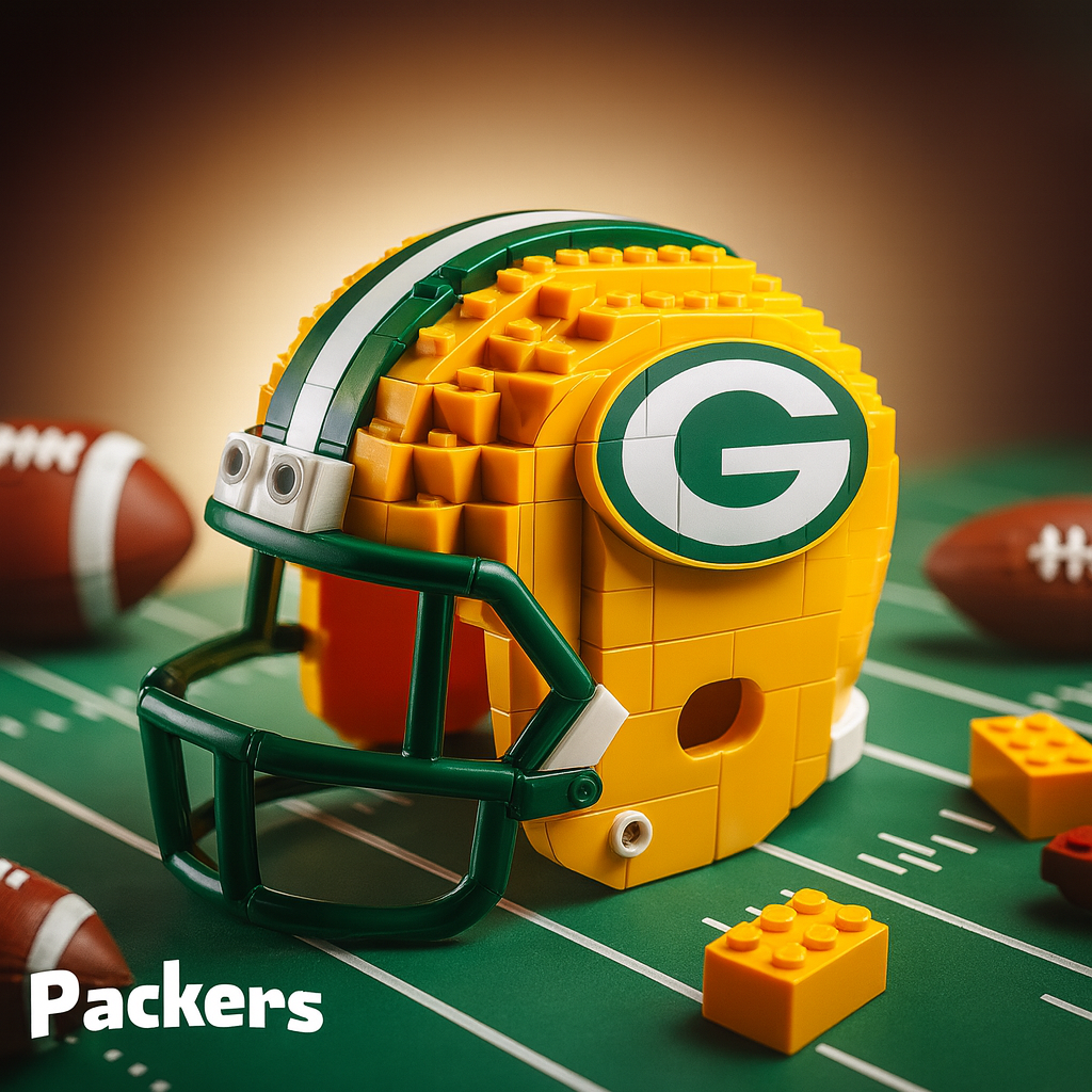 Football Team Building Block Helmet