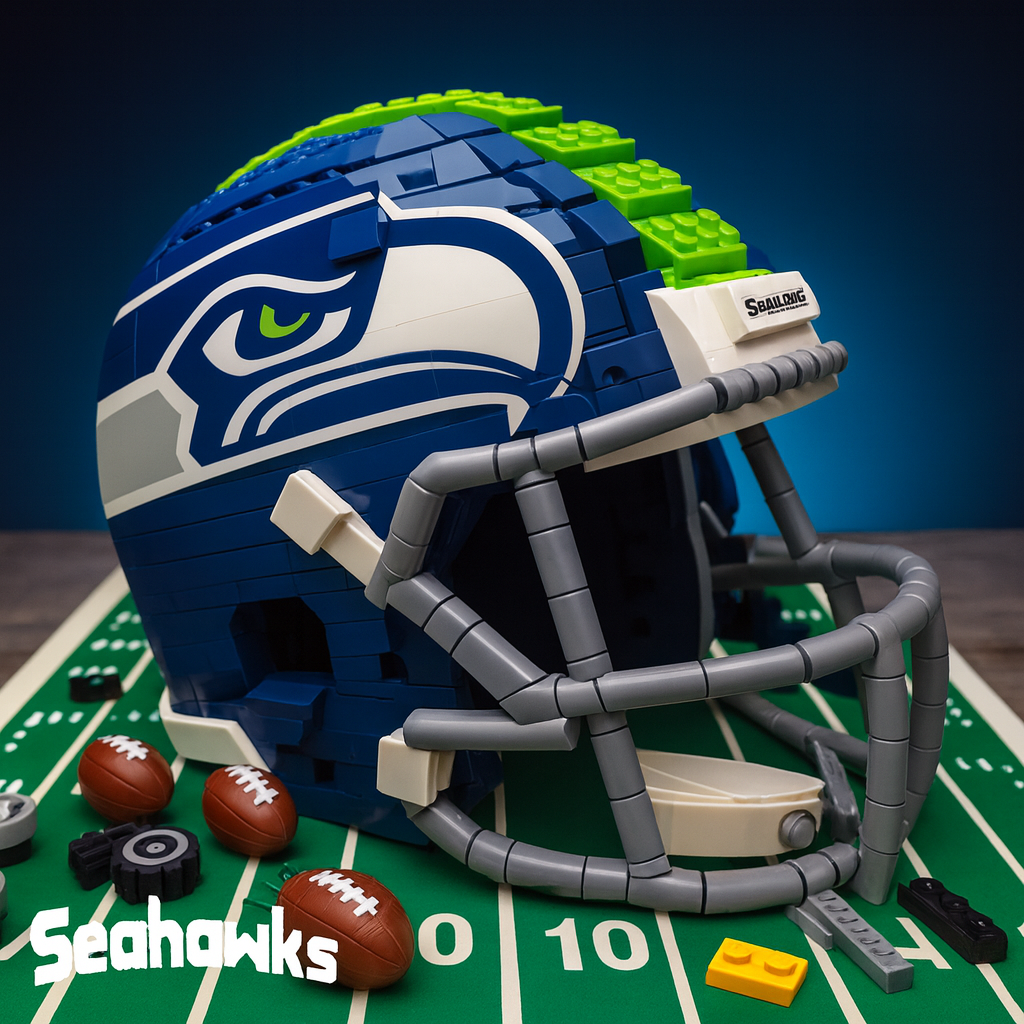 Football Team Building Block Helmet