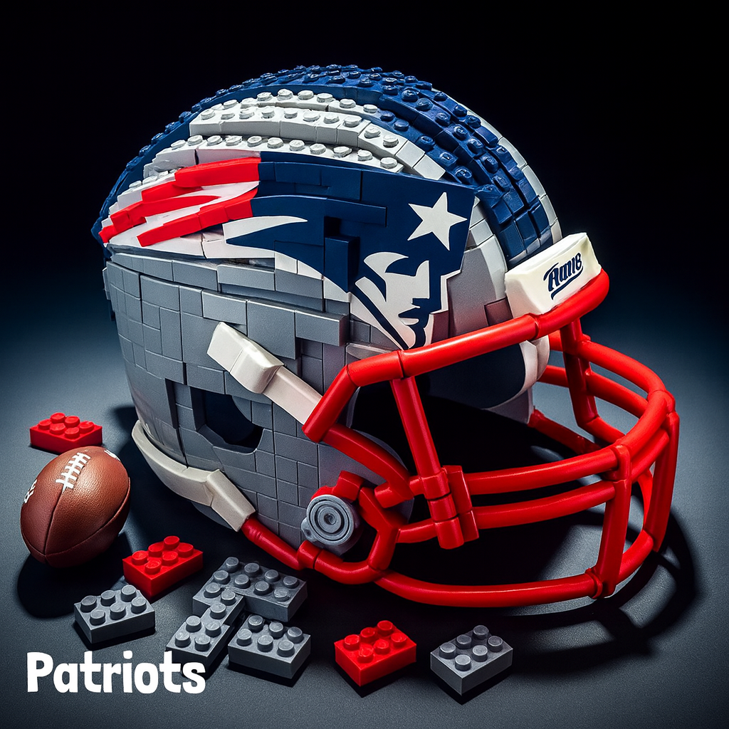 Football Team Building Block Helmet