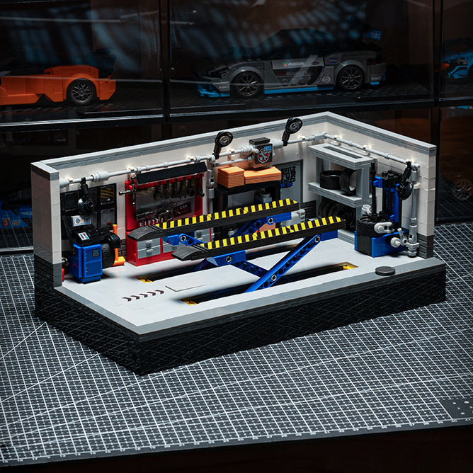 Modern Performance Garage Building Block Set