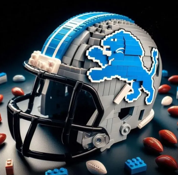 Football Team Building Block Helmet